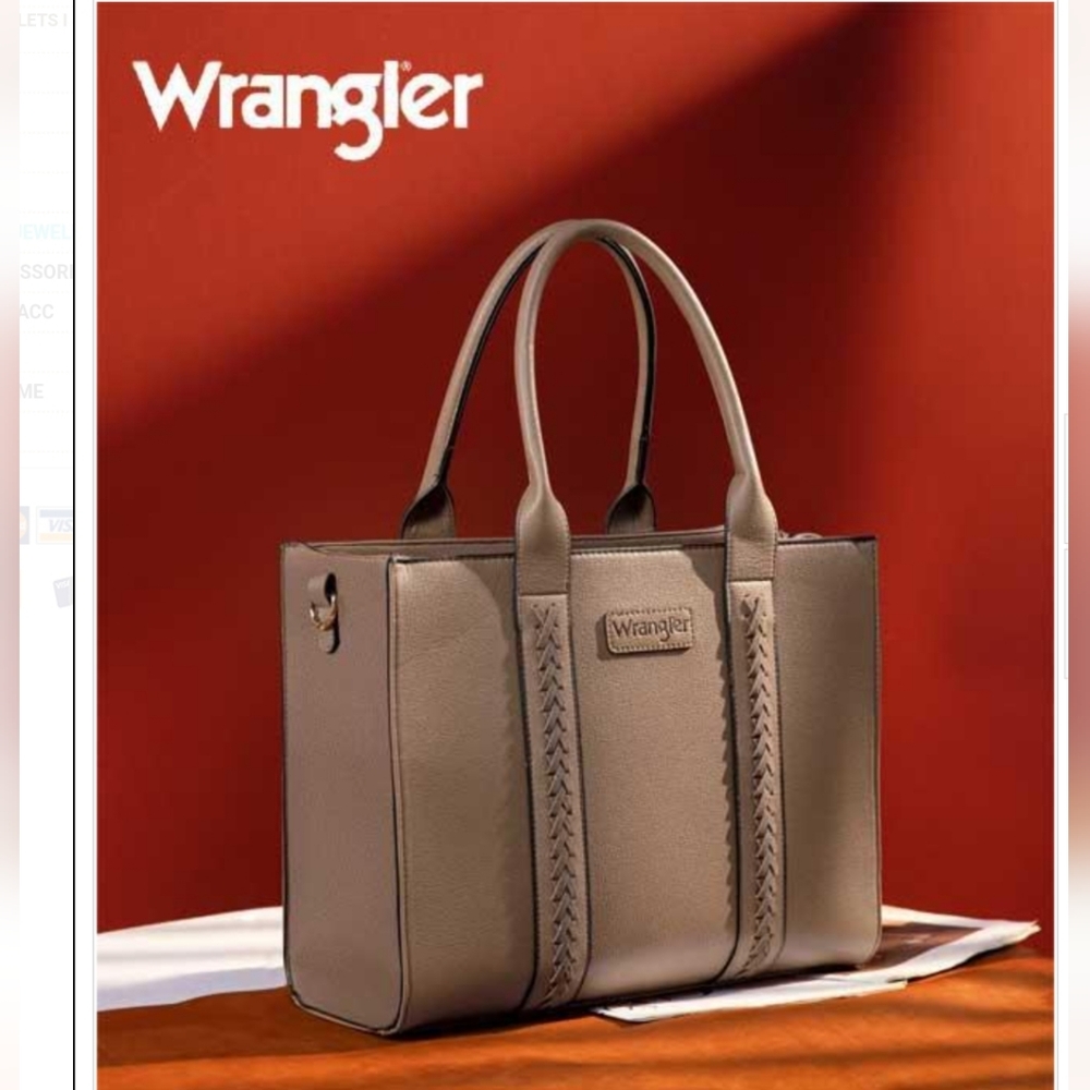 Wrangler Carry All Tote Crossbody Bag - Khaki